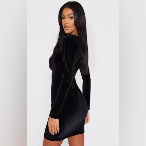Rebel sugar ling sleeve velvet mini dress sz s lbd - Picture 1 of 5